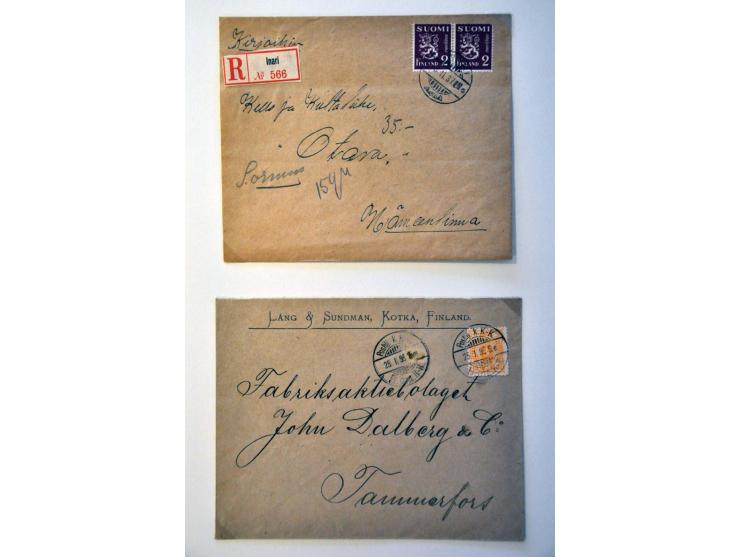 collection of about 200 covers/postal stationery ca. 1860-1990 with better items in binder