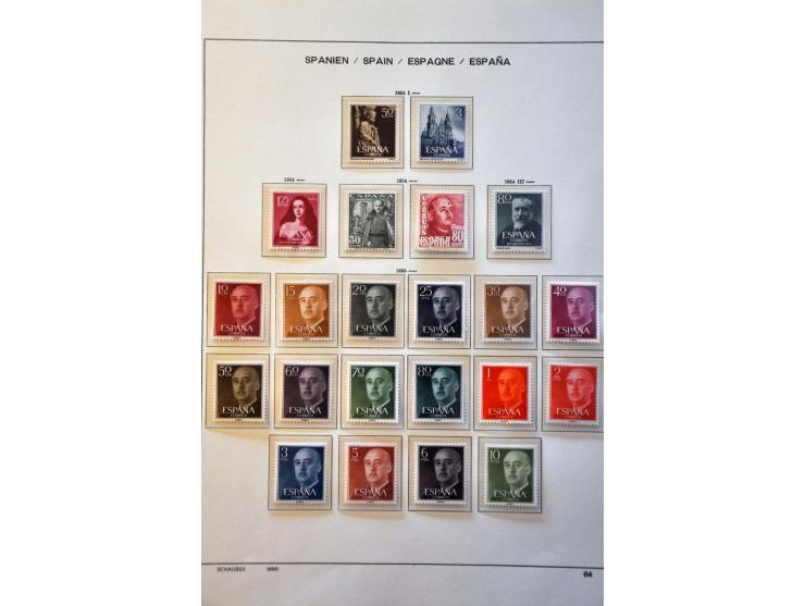 collection 1939-1999 mainly ** with better sets in 4 Schaubek binders