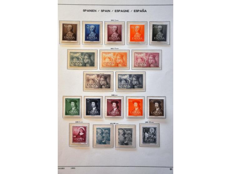 collection 1939-1999 mainly ** with better sets in 4 Schaubek binders