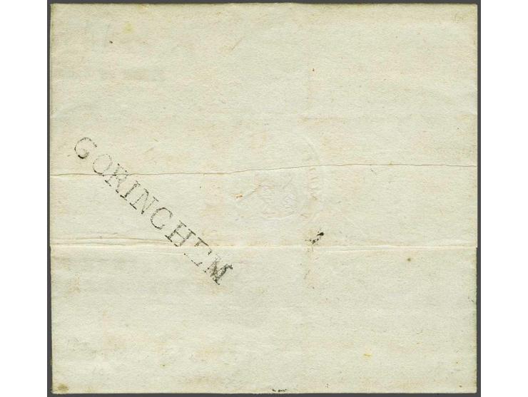 GORINCHEM pracht afdruk Massanstempel op achterzijde gedrukte brief van Ameide den 12 Herfstmaand 1809 (september) naar Papen