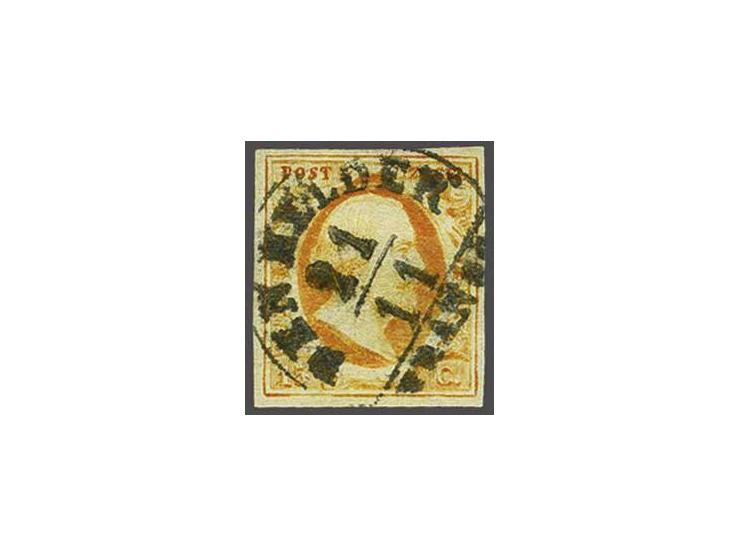 Den Helder A (Ey 250) op 15 cent donkeroranje, pracht ex.