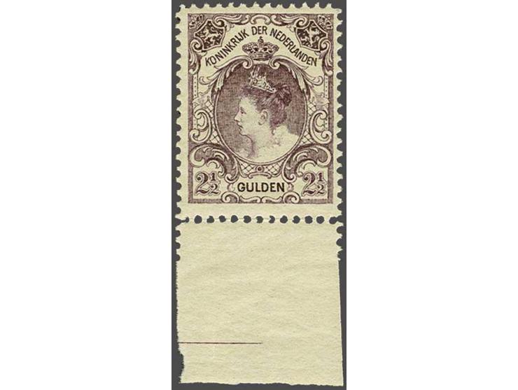 2½ gulden tanding 11 x 11½ met velrand, cat.w. 375