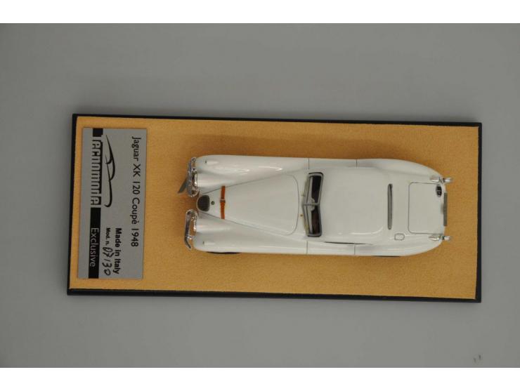 Jaguar XK 120 1954, Tecnomodel, No 7 of 30, 1:43, white, Near Mint (very small rests of glue visible)