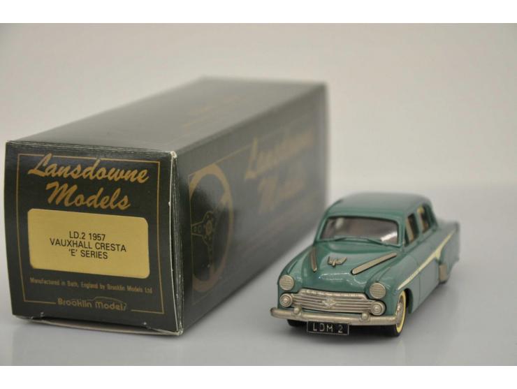 Vauxhall Cresta E Series 1957, Lansdown / Brooklin Models, 1:43, blue green, Mint.