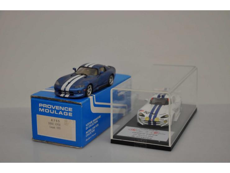 Dodge Viper Le Mans 1996, Starter, hand built, 1:43, white, Near Mint (small scratch on box), Dodge Viper Coupé 1993, Provenc