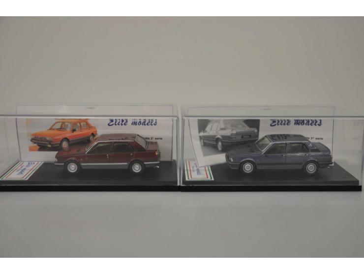 Alfa Romeo Giulietta 2^ serie 1981, Elite Models, hand built made in Italy, 1:43, red, Good Plus (left mirror missing, exhaus