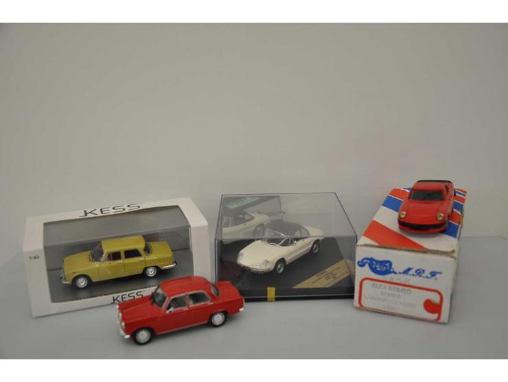 Alfa Romeo Spider Quadrifoglio Verde 1986, Record, hand built, 1:43, red, Mint, Alfa Romeo Spider Duetto 1600 1966, Vitesse, 
