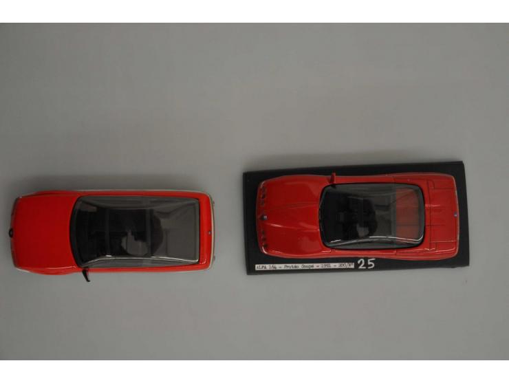 Alfa Romeo Vivace Coupé Pininfarina 1986, Alezan, hand built, 1:43, red, Mint, Alfa Romeo 164 Protéo Coupé 1991, Alezan, hand