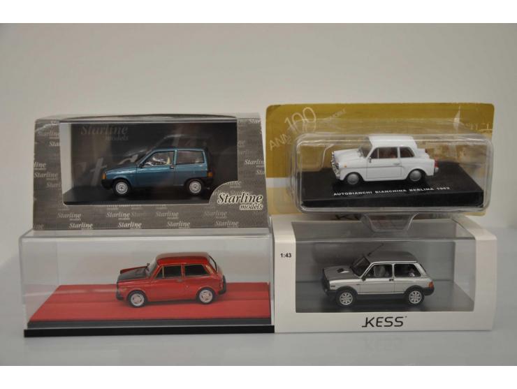 Autobianchi Abarth A112 70 HP serie 2 1976, Tron, 1:43, red, Mint, Autobianchi A112 Abarth 70 HP serie 7 1984, Kess, 1:43, si