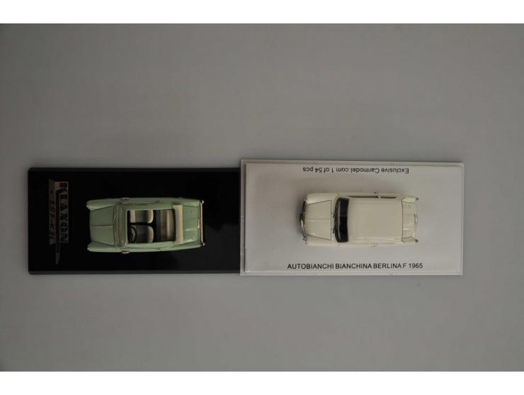 Autobianchi Bianchina Trasformabile 1958, Klaxon, hand built, 1:43, green, Mint, Autobianchi Bianchina Berlina F 1965, Kess, 