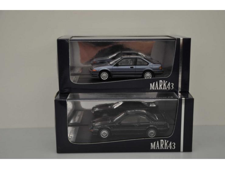Honda Prelude Si (BA5) 1987, Mark43, 1:43, blue, Mint, Honda Quint Integra (AV) GSi, Mark43, blue, Near Mint (has been out of