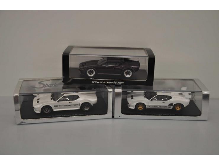 De Tomaso Pantera GT5S 1990, Spark Models, 1:43, white, Mint, De Tomaso Pantera GT5 1981, Spark Models, 1:43, pearl white, Mi