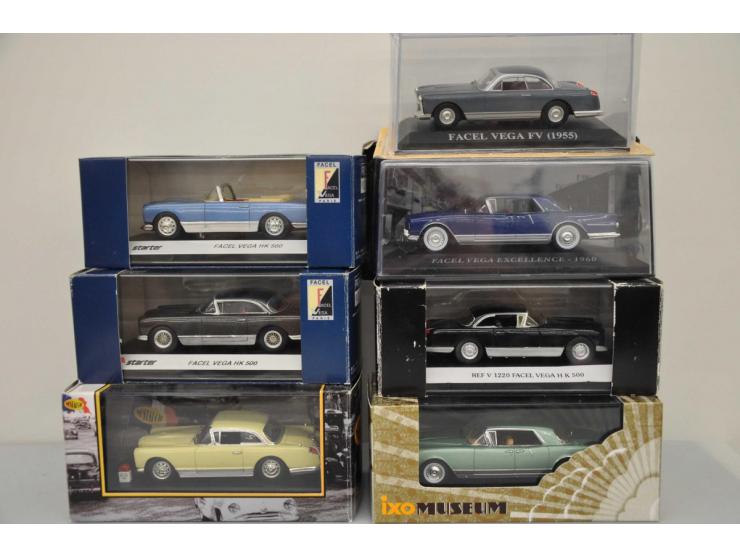 Facel Vega HK 500, Starter / Provence Moulage, hand built, 1:43, black, Near Mint (outer carton slightly damaged), Facel Vega