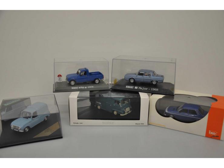 Renault 12 Gordini, Ixo Models, 1:43, blue, Near Mint (box slightly damaged), Renault Estafette 1959, Norev, 1:43, blue, Near