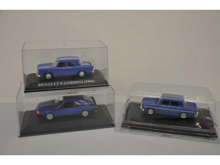 Renault 12 Gordini, Ixo Models, 1:43, blue, Near Mint (box slightly damaged), Renault Estafette 1959, Norev, 1:43, blue, Near