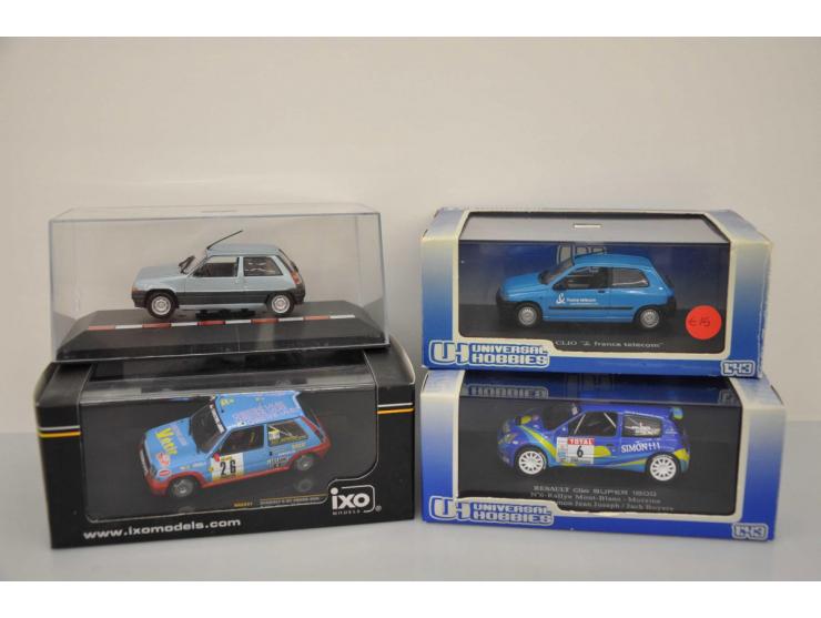 Renault 5 GT Turbo #26 Rally Monte Carlo 1988, Ixo Models, 1:43, blue, Mint, Renault 5 Alpine, Norev, 1:43, blue, Near Mint (