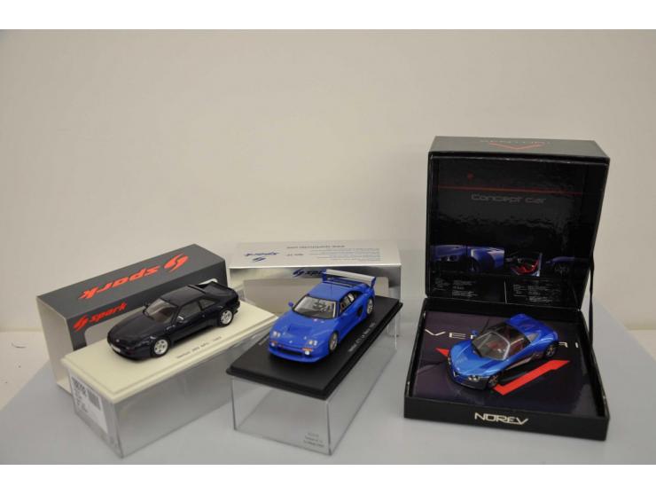Venturi No 71 Le Man 1993, Spark Models, 1:43, blue, Excellent (customized: different wheels, stickers removed), Venturi 260 