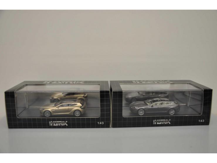 Aston Martin Bertone AM Jet 2+2 Concept, Matrix Scale Models, No 13 of 408, 1:43, grey, Near Mint (bit dusty), Aston Martin B