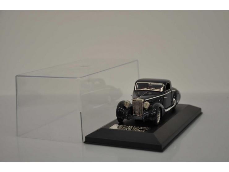 Jaguar 3.5L Coupé SS by Graber 1938, Rialto Models, hand built, 1:43, blue, Near Mint (bit dusty).