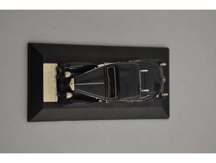 Jaguar 3.5L Coupé SS by Graber 1938, Rialto Models, hand built, 1:43, blue, Near Mint (bit dusty).