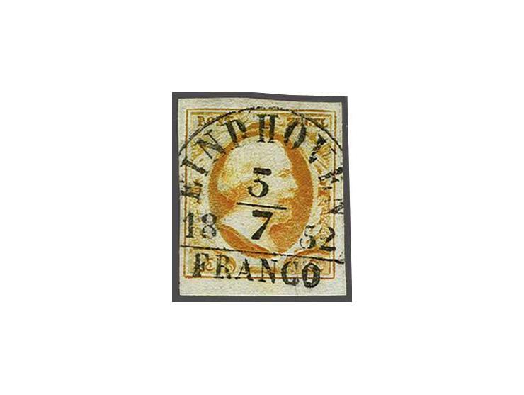 Eindhoven B (Ey 400) mooi op 15 cent donkeroranje, pracht ex.
