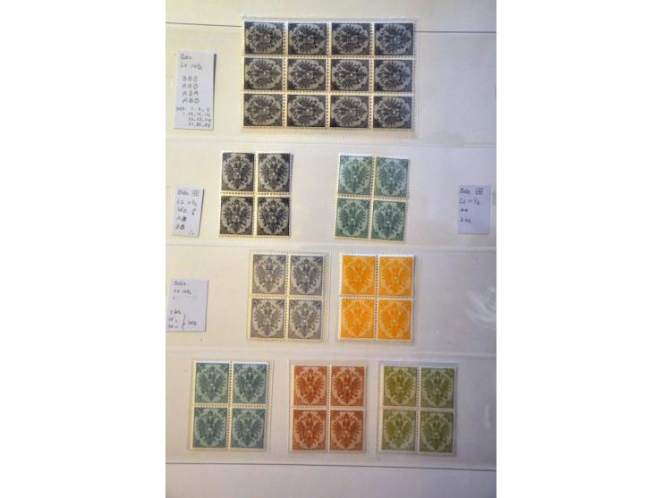 5 cent blauw plaat II pos. 11-13 in strip van 3, vrijwel pracht ex. (diagonaal vouwtje)