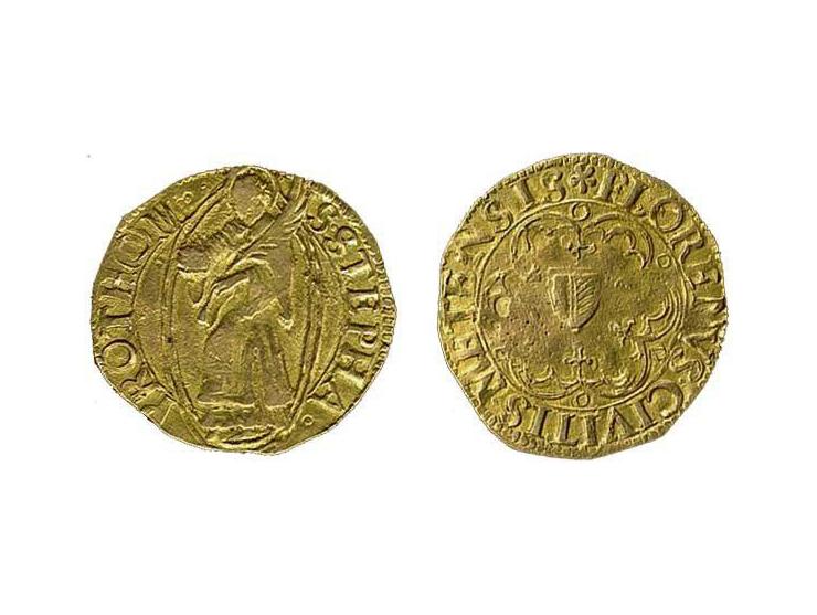 City of Metz, goldgulden undated, around 1600, Friedberg 165, 3.18 grams, some very slight edge-damage , EF