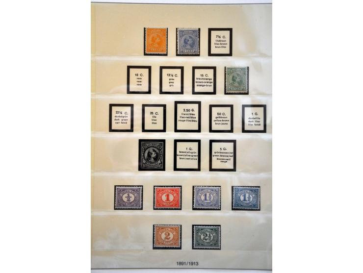 collectie 1872-2001 */** w.b. betere ex. en nagegomd en deels dubbel verzameld in 7 ringbanden