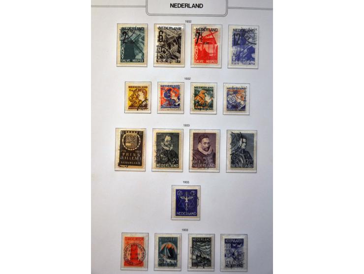 collectie 1852 -1978 gestempeld later ook */** met veel beter materiaal w.b.  hoge waarden Bontkraag en Jubileum, Opruimingsu