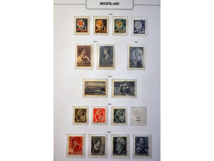 collectie 1852 -1978 gestempeld later ook */** met veel beter materiaal w.b.  hoge waarden Bontkraag en Jubileum, Opruimingsu