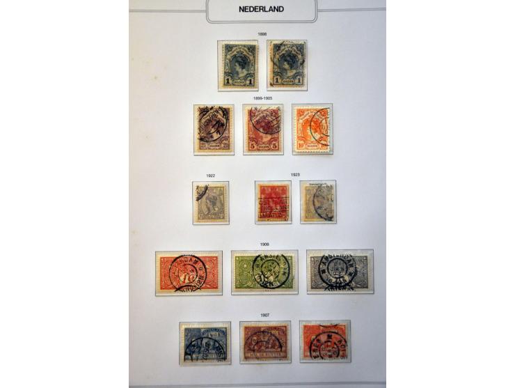 collectie 1852 -1978 gestempeld later ook */** met veel beter materiaal w.b.  hoge waarden Bontkraag en Jubileum, Opruimingsu