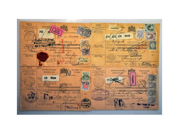 Curaçao en Suriname vanaf 1873 in gemengde kwaliteit met betere series in 2 klembanden 