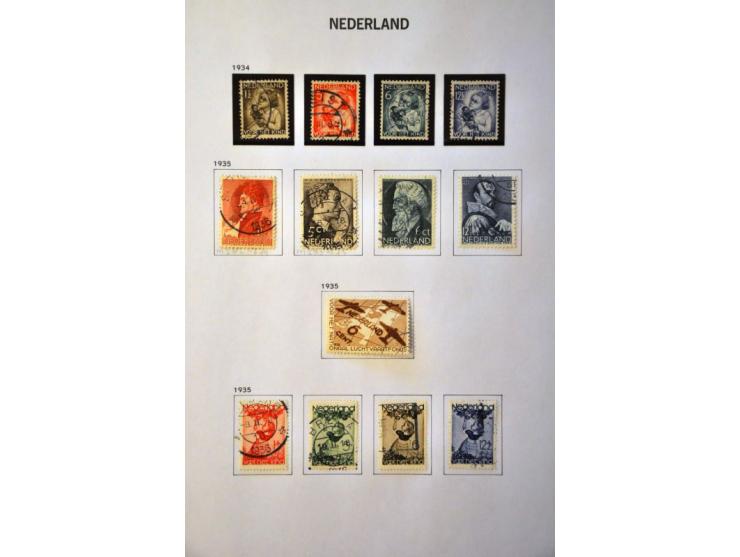 collectie 1873-1981 gestempeld en */** w.b. enkele poststukken in album