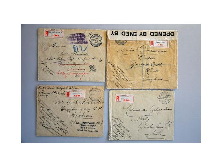 collectie 1940-1999 veel gestempeld en tevens ** (w.b. 346-349 en 535-537), eveneens port, etc. vanaf 1870, op zelfgemaakte b