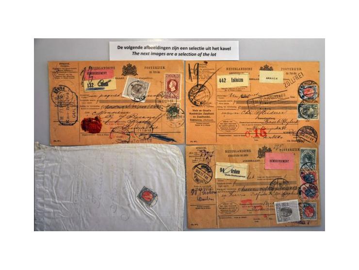 fdc's en poststukken, diverse restantcollecties w.b. jaren '50 op bladen etc. in 2 albums, 2 mapjes en envelop