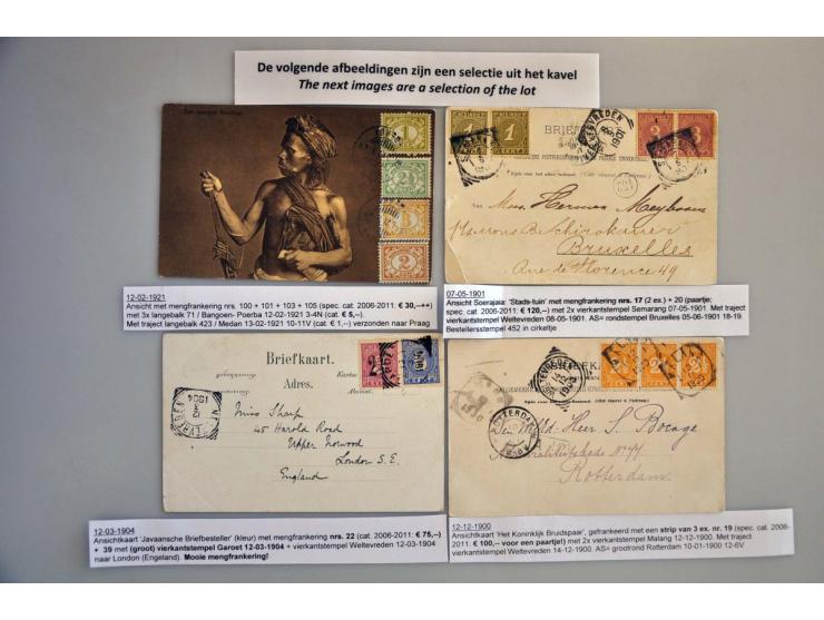 collectie ruim 300 ex. oude en zeer oude w.b. beter en leuke frankeringen in 2 albums