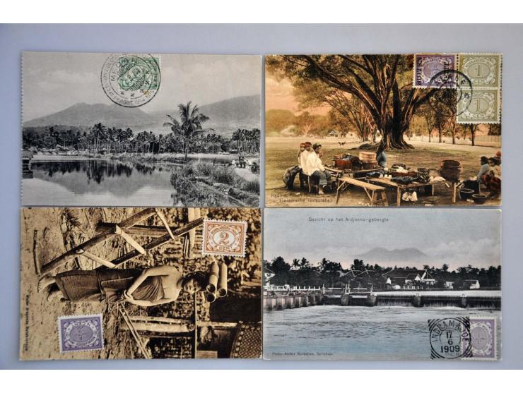 collectie ruim 300 ex. oude en zeer oude w.b. beter en leuke frankeringen in 2 albums
