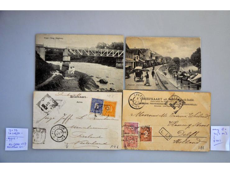 collectie ruim 300 ex. oude en zeer oude w.b. beter en leuke frankeringen in 2 albums