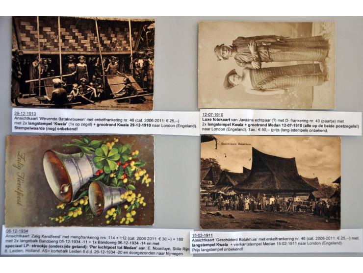 collectie ruim 300 ex. oude en zeer oude w.b. beter en leuke frankeringen in 2 albums