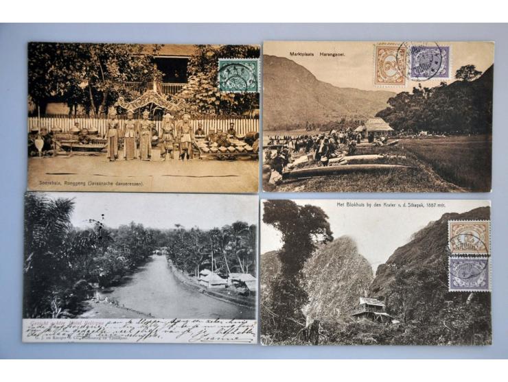 collectie ruim 300 ex. oude en zeer oude w.b. beter en leuke frankeringen in 2 albums