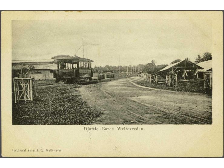 ca. 170 ex. meest zeer oude met veel beter en iets Singapore in doosje