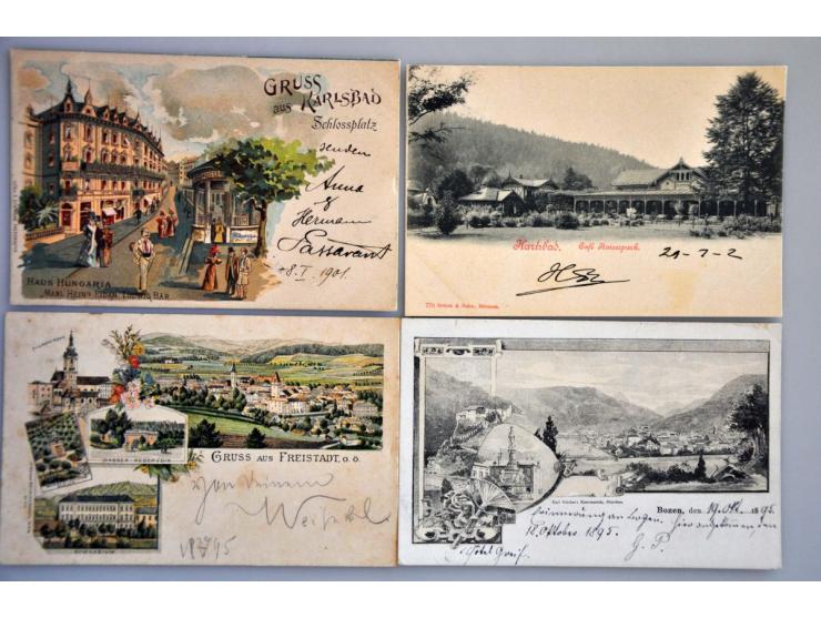 etc. 116 ex. zeer oude met veel betere litho kaarten in doosje