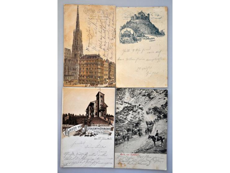 etc. 116 ex. zeer oude met veel betere litho kaarten in doosje
