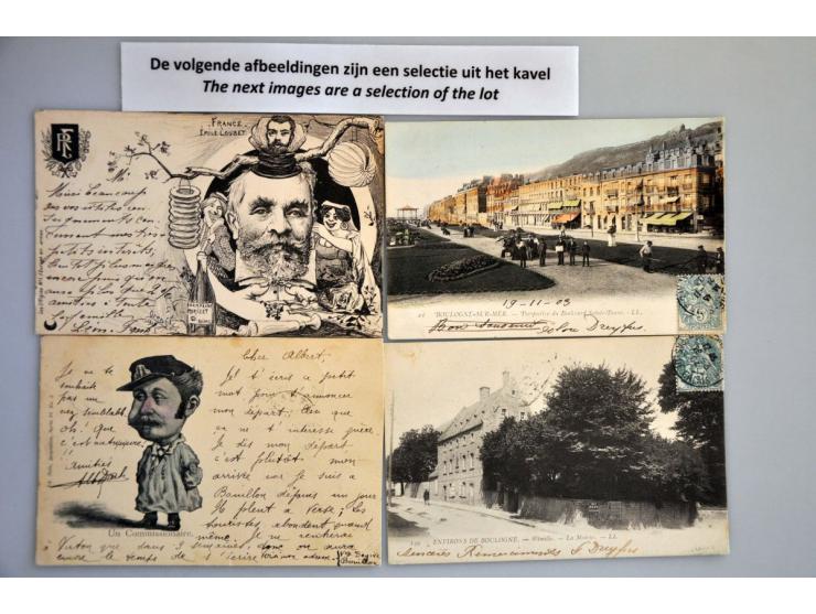 Judaica 84 ex. zeer oude w.b. veel betere synagogen en enkele documenten in doosje
