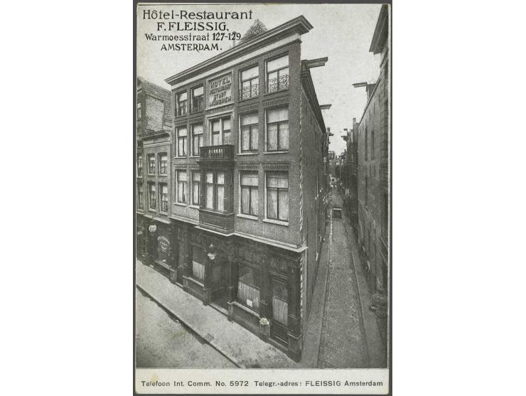 Amsterdam etc. collectie ca. 600 ex. meest zeer oude met veel beter in doosje