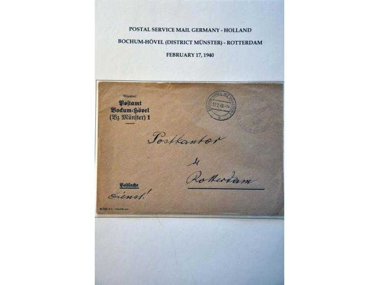 Südamerikafahrt 1930. 4 mark brown on cover stage Friedrichshafen-Friedrichshafen, fine/very fine (some small stains), cat.v.