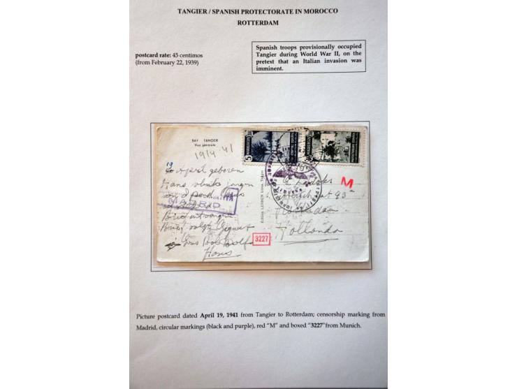 Postcard 3 kopeke red 1917 franked with Coat of Arms 1 kopeke orange to Las Cascades (Canal Zone), redirected many times in v