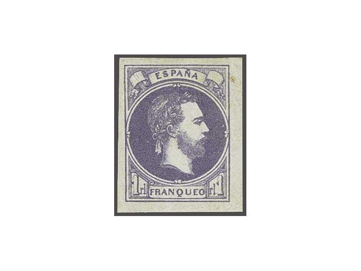 Carlist Post. Don Carlos 1 real violet, very fine mounted mint (small brown spot in margin) with 2010 Comex certificate, cat.