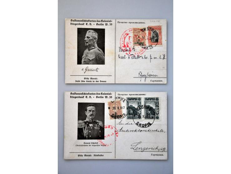 group of 18 postal stationery including better ex. a.o. Baptism of Prince Boris and 1 ex. to Tokyo undeliverable and returned