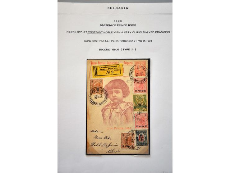 group of 18 postal stationery including better ex. a.o. Baptism of Prince Boris and 1 ex. to Tokyo undeliverable and returned